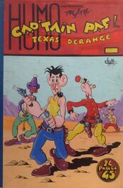 Chott Pierre Mouchot Cap'tain Paf ! .. 8 Texas Dérangé , Couverture Originale Couleur Directe 1953