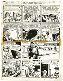 Planche originale - Valhardi - Le Gang du Diamant pl 23