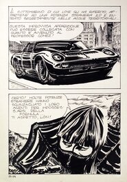 Milo Manara - Genius 11 p14 • Lamborghini Miura - Planche originale