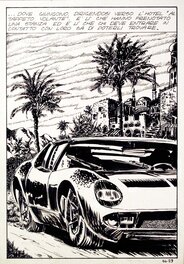 Milo Manara - Genius 14 p29 • Lamborghini Miura - Planche originale