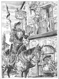 Dean Kotz - Don Quixote - Illustration originale