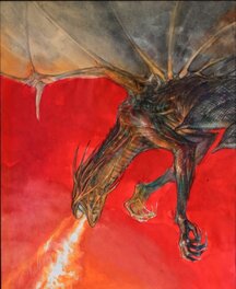 Juan Giménez - Moi, Dragon - Recherche de Couverture - Illustration originale