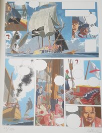 Ex-Libris version tirage Sylvester de Captives à bord (tome 4 de l'Epervier de Pellerin)