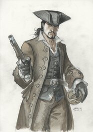 Enrico Marini - Scorpion au pistolet - Original Illustration