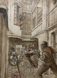 David Cerqueira - L'ombre de l'échafaud - Illustration originale