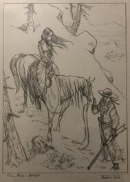 Tiburce Oger - La piste des ombres - Original Illustration