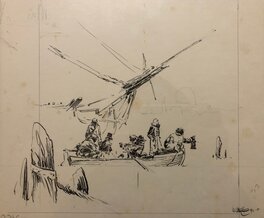 William Vance - Bruce J Hawker - Original Illustration