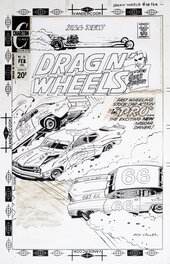 Jack Keller - DRAG N´ WHEELS - Couverture originale