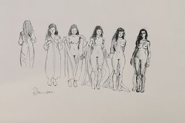 Dan Verlinden - Etude de nus - Original art