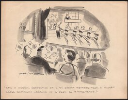 Doris Matthews - At the theatre - Original Illustration