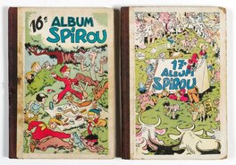 Reliures du beau Journal de SPIROU n° 16 et n° 17. Reliures du beau Journal de SPIROU n° 16 et n° 17.