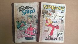 Reliures du beau Journal de SPIROU n° 18 et n° 19. Reliures du beau Journal de SPIROU n° 18 et n° 19.