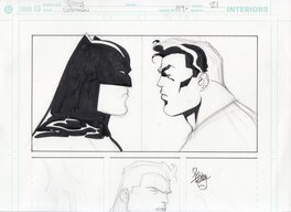 Pasqual Ferry - Batman vs Superman - Planche originale