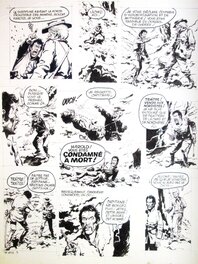 Noël Gloesner - Pat Cadwell, Le village sudiste planche 47, parution dans le n°49 de Formule 1 - Comic Strip