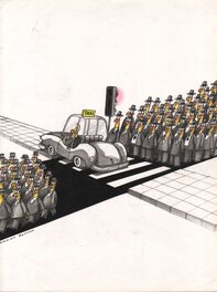 Wawan Bastian - Taxi - Original Illustration