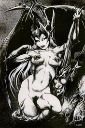 Le Dessin Reproduit en Page 69 du Art Book " Apocryphorgy " en 2001. Le Dessin Reproduit en Page 69 du Art Book " Apocryphorgy " en 2001.