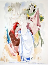 Jean Adrien Mercier - La Toilette - Original art