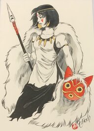 Alice Picard - Princesse Mononoke - Mise en couleur