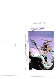 Wendy Fouts - Avengelyne Series 2 #108 : Swift Justice (color guide) - Original art