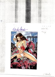 Wendy Fouts - Avengelyne Series 2 #114 : Old Enemies (color guide) - Original art