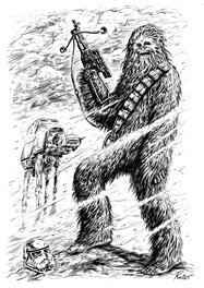 Raúlo Cáceres - Chewbacca - Original Illustration