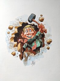 Jack Davis - JACK DAVIS - Illustration couleur - Original Illustration