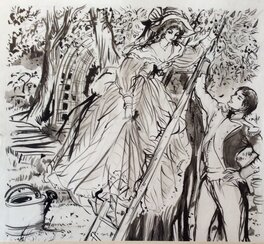 Jacques Grange - Napoléon et ses Amours - Original Illustration