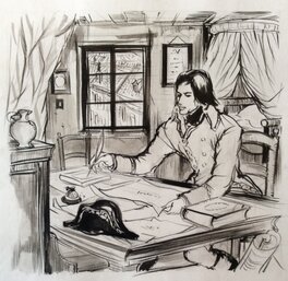 Jacques Grange - Napoléon et ses Amours - Original Illustration