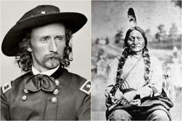 George Armstrong Custer (1839-1876) & Sitting Bull (1831-1890)