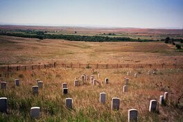 Les stèle du 7e de cavalerie, colline de Custer