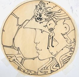 Moebius - Starwatcher logo. - Original Illustration