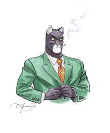 Juanjo Guarnido - Blacksad COLOUR COMISSION - Illustration originale