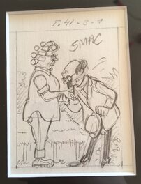 Hergé - Tournesol et Peggy - Original art