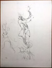 Jeff Jones - Vampirella #5 - An Axe To Grind by Jeffrey Jones. - Original art