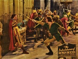Errol Flynn et Basil Rathbone - Robin des Bois