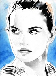 Shelton Bryant - Rey (Daisy Ridley) - Illustration originale