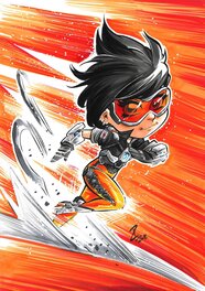 Philippe Cardona - Tracer (Overwatch) - Illustration originale