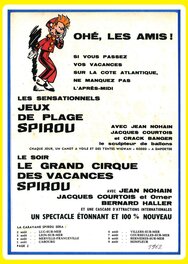 Publicité pour le Cirque Spirou. Publicité pour le Cirque Spirou.