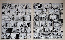 Steve Dowling - Garth - Le Rayon GG pl 86 & 87 publiées dans Zorro - Planche originale