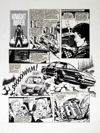 Phil Gascoine - Knight Rider - Planche originale