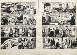 Raoul Giordan - Frank Nevil - Commando à Tripoli pl 5 & 6 publiées dans Dynamic n° 24 - Planche originale