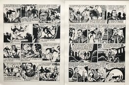 Raoul Giordan - Frank Nevil - La vallée perdue pl 5 & 6 publiée dans Dynamic présente n° 74 - Planche originale