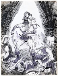 Gray Morrow - The King Is Dead (The Savage Sword of Conan 7) - Illustration originale
