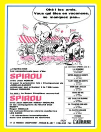 Publicité pour le Cirque Spirou.