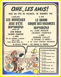 Publicité pour le Cirque Spirou. Publicité pour le Cirque Spirou.