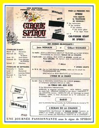 Publicité pour le Cirque Spirou.