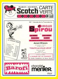 Publicité pour le Cirque Spirou. Publicité pour le Cirque Spirou.