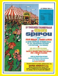 Publicité pour le Cirque Spirou. Publicité pour le Cirque Spirou.