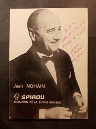André Franquin - Carte dédicacée du Cirque Spirou (5) Jean NOHAIN, circa 1960. - Original art