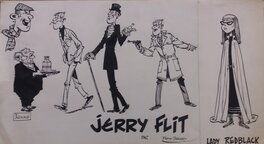 Pierre Tabary - Personnages JERRY FLIT - Planche originale